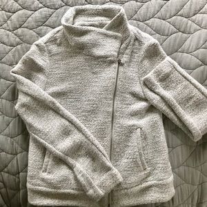 Women’s Loft sweater knit moto jacket, size Small